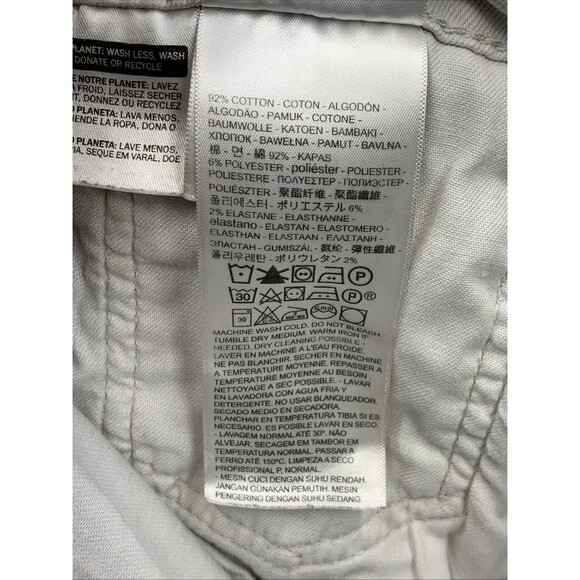 Levi's 569 Denim Shorts Mens Loose Straight Off White PC9-35569-0340 Size 38 - Picture 14 of 15